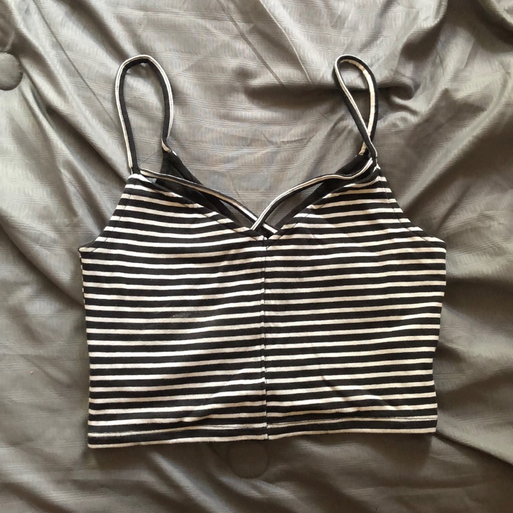 Striped crop top